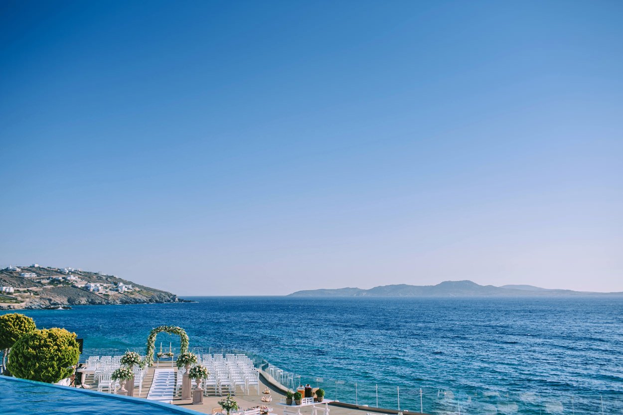 Book your wedding day in Saint John Mykonos Beach Resort